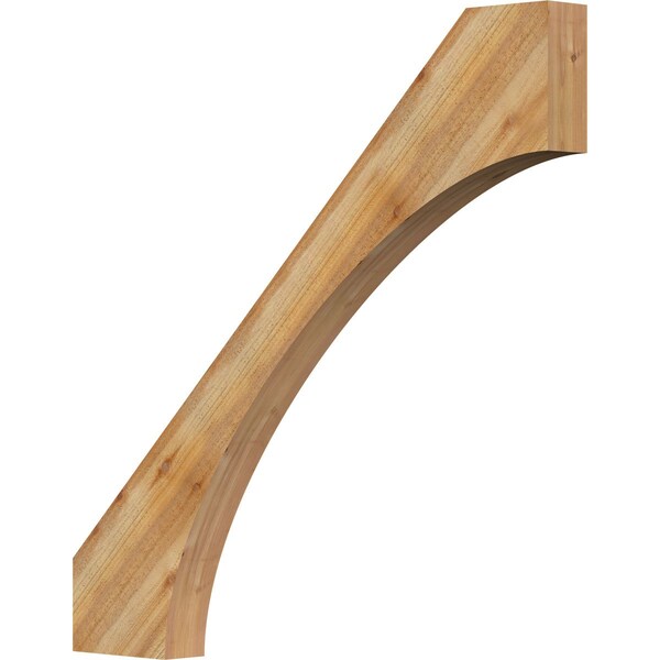 Ekena Millwork 4"W x 44"D x 44"H Westlake Rough Sawn Knee Brace, Western Red Cedar BRC04X44X44WTL00RWR - main